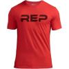 REP Fitness Men’s Daily Driver 2.0 Tri-Blend Crew Tee(Heather Red / Black)