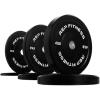 REP Fitness Rubber Bumper Plates, 5Lb to 370 lb Set Pairs, Olympic Standard Weights, Shock Absorbing Low Bounce Design, For Home Gyms, Fitness Centers, Strength Workouts, Barbell Use(160 LB Set)