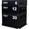 REP Fitness Stackable Soft Foam Plyo Box Set, Adjustable Plyometric Jump Box for Home Gym Workouts, Plyometric Jumping Platform for Exercise, Step Training, HIIT & CrossFit(6″  12″  20″)