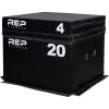 REP Fitness Stackable Soft Foam Plyo Box Set, Adjustable Plyometric Jump Box for Home Gym Workouts, Plyometric Jumping Platform for Exercise, Step Training, HIIT & CrossFit(4″ and 20″)