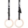 REP Fitness Wood Gymnastic Rings with Numbered Heavy Duty Adjustable Straps – Perfect for Cross-Training Workouts, Gymnastics and Conditioning(1.11″)