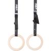 REP Fitness Wood Gymnastic Rings with Numbered Heavy Duty Adjustable Straps – Perfect for Cross-Training Workouts, Gymnastics and Conditioning(1.25″)