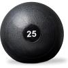 REP Weighted Slam Balls | 5 to 70 lb Options | Exercise and Fitness Balls for Strength Training, Soft Rubber Grip, Non-Bounce Medicine Ball | Cross Fit, Home Gym, Fitness, and Core Workouts | Black(25.0 Pounds)