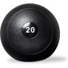 REP Weighted Slam Balls | 5 to 70 lb Options | Exercise and Fitness Balls for Strength Training, Soft Rubber Grip, Non-Bounce Medicine Ball | Cross Fit, Home Gym, Fitness, and Core Workouts | Black(20.0 Pounds)