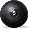 REP Weighted Slam Balls | 5 to 70 lb Options | Exercise and Fitness Balls for Strength Training, Soft Rubber Grip, Non-Bounce Medicine Ball | Cross Fit, Home Gym, Fitness, and Core Workouts | Black(5.0 Pounds)