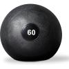 REP Weighted Slam Balls | 5 to 70 lb Options | Exercise and Fitness Balls for Strength Training, Soft Rubber Grip, Non-Bounce Medicine Ball | Cross Fit, Home Gym, Fitness, and Core Workouts | Black(60.0 Pounds)