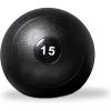 REP Weighted Slam Balls | 5 to 70 lb Options | Exercise and Fitness Balls for Strength Training, Soft Rubber Grip, Non-Bounce Medicine Ball | Cross Fit, Home Gym, Fitness, and Core Workouts | Black(15.0 Pounds)