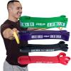 Rep Fitness Pull-Up Bands – Assisted Pullup and Resistance Stretch Bands for Strength and Conditioning, Weightlifting, Gymnastics, Mobility and Power-Lifting – Sold as Single Bands or Sets(K- Bundle 4: Red  Black  Purple  Green)