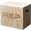Rep Plyometric Wood Jump Box | CrossFit & Strength Training | 12 to 30″ Range of Wooden Step Platforms | Gym & Sports Workouts | Fitness, Exercise, Physical Therapy Equipment | Pro Conditioning Tool(Medium  24″ x 20″ x 16″)