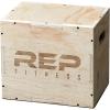 Rep Plyometric Wood Jump Box | CrossFit & Strength Training | 12 to 30″ Range of Wooden Step Platforms | Gym & Sports Workouts | Fitness, Exercise, Physical Therapy Equipment | Pro Conditioning Tool(Small  16″ x 14″ x 12″)